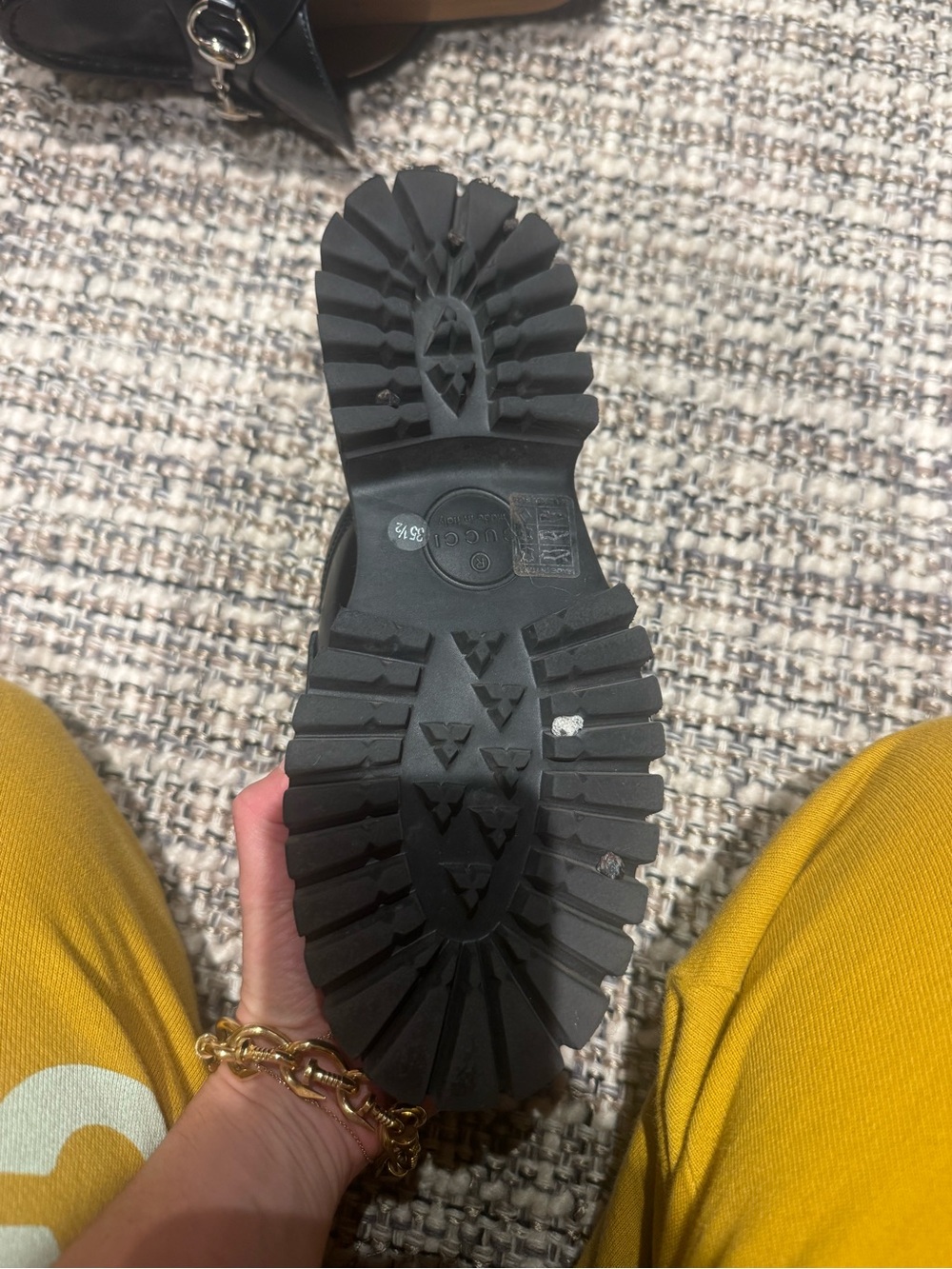 Gucci Black Leather Horsebit Mule Clogs - Picture 4 of 8